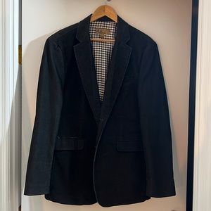 New Black Button Down Jacket with Pockets Size Large